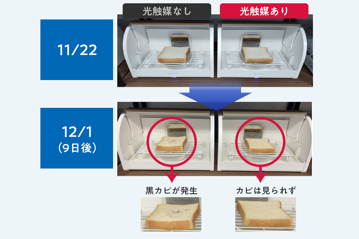 カルテック　フードフレッシュキーパー光触媒除菌脱臭機常温保鮮ボックス　新品未使用